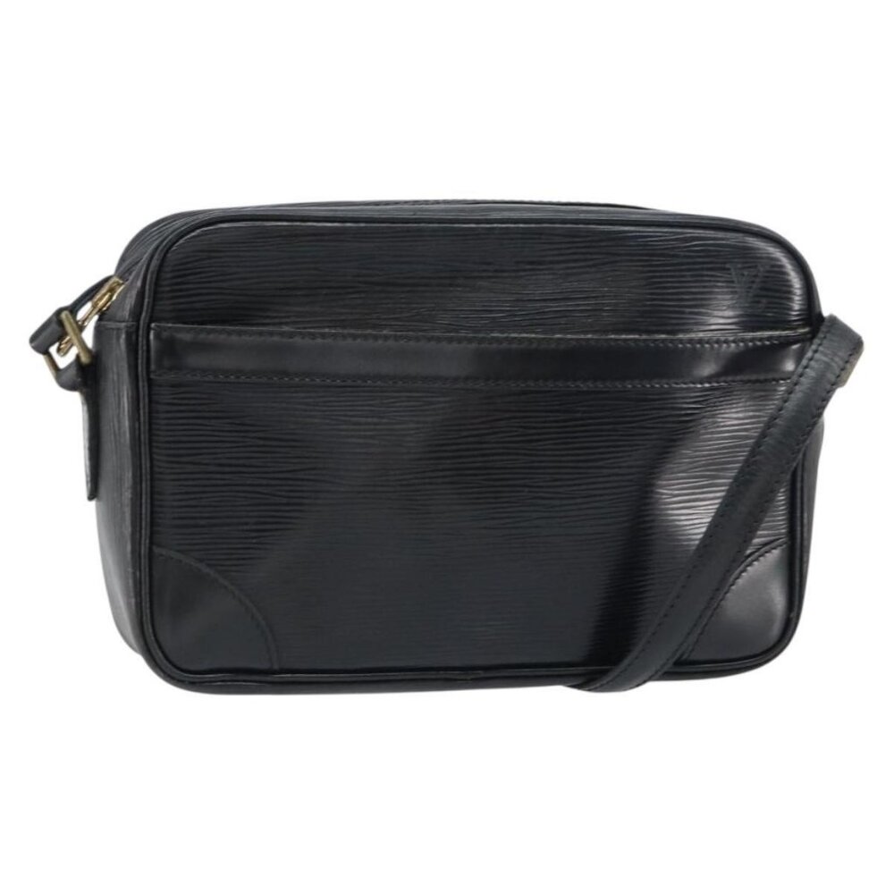 Authentic LOUIS VUITTON Epi Trocadero 23 Shoulder Bag Black M52302 LV - Picture 1 of 16